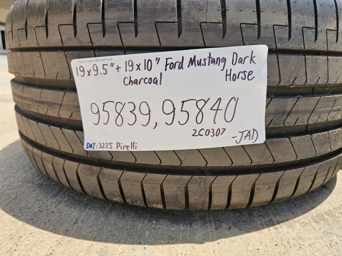 19" Ford Mustang GT Dark Horse OEM 95839 95840 wheels rims 2025 2026 2027 NEW