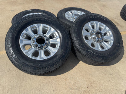 18" Ford F-250 F-350 OEM rims wheels 10097 tires BRIDGESTONE A/T SET