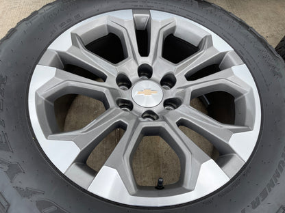 20" Chevy Tahoe Silverado OEM 14090 95417 wheels rims tires GOODYEAR A/T