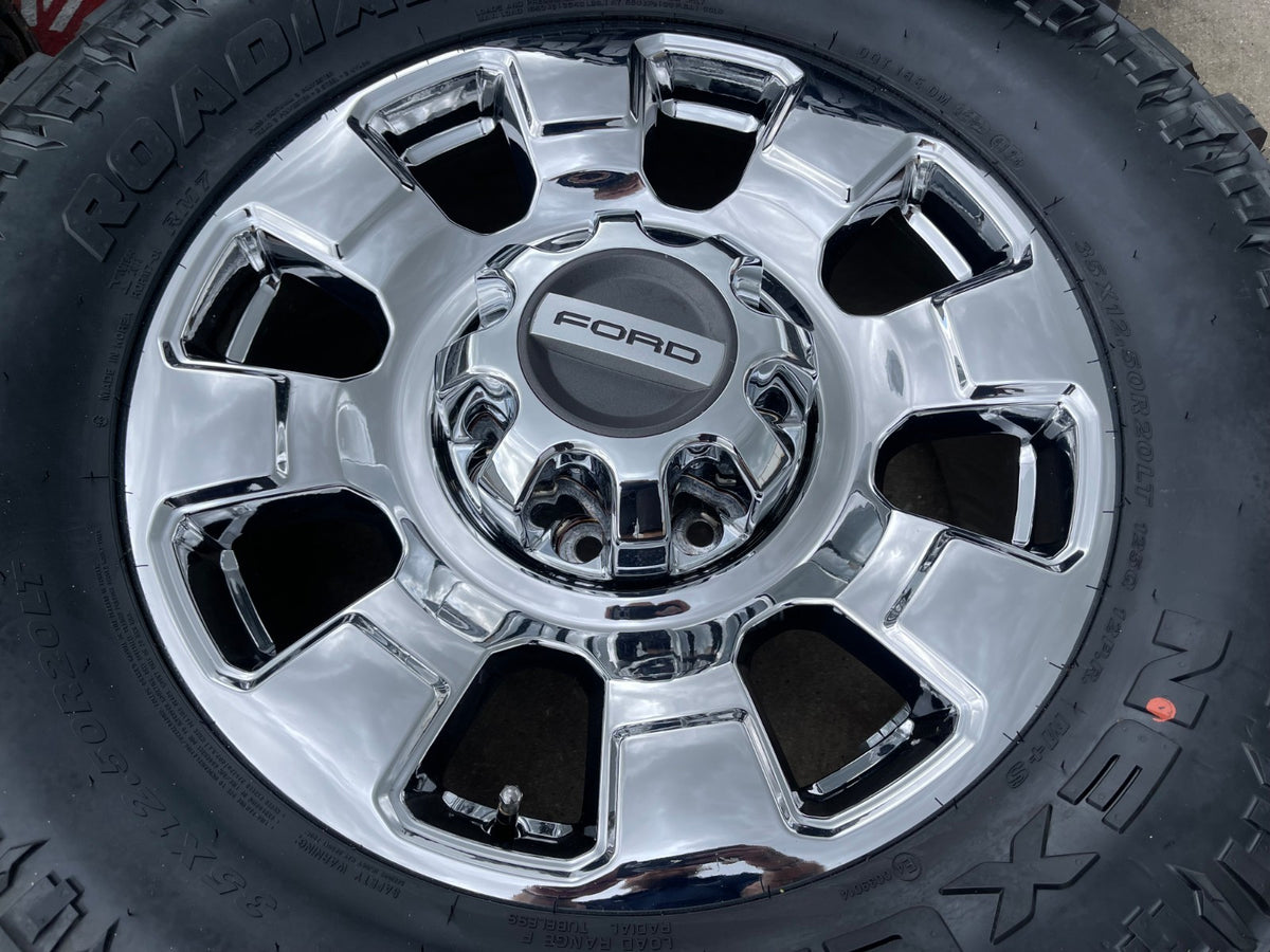 20" Ford F-250 F-350 OEM KING RANCH 10295 25085 10552 chrome wheels rims 35" NEW