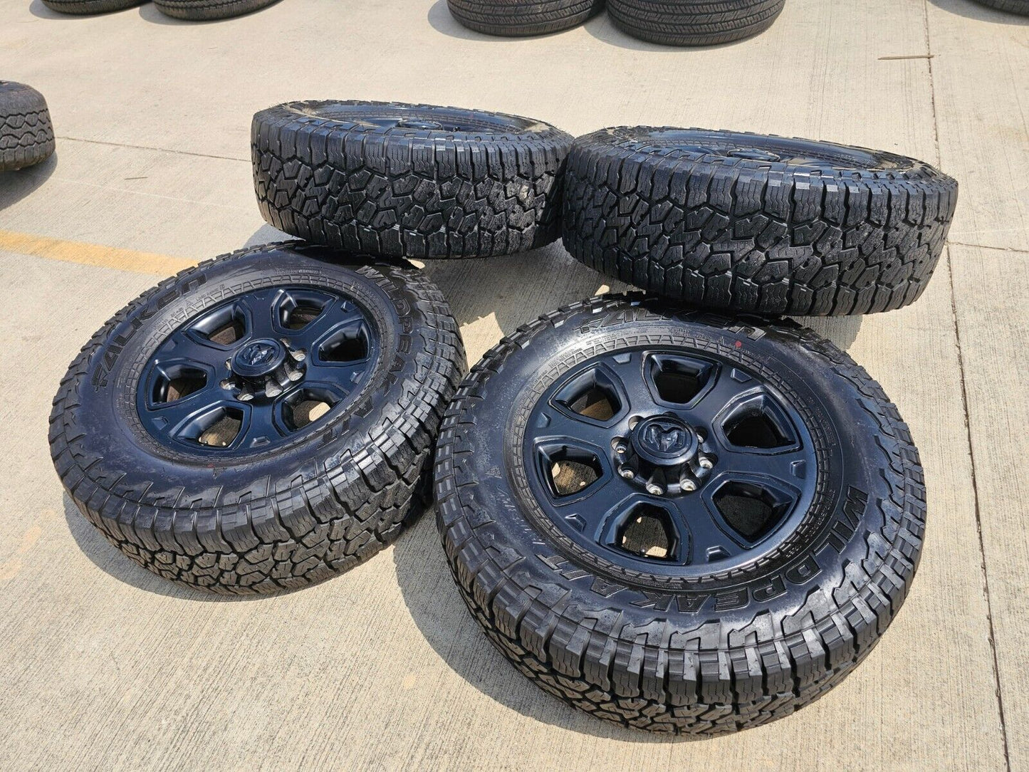 20" Dodge Ram 2500 3500 OEM 2477 wheels rims 2017 2018 2021 2022 2023 FALKEN 37"