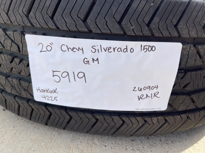 20" Chevy Tahoe Silverado OEM 5919 wheels rims GMC Yukon tires HANKOOK A/T2 NEW