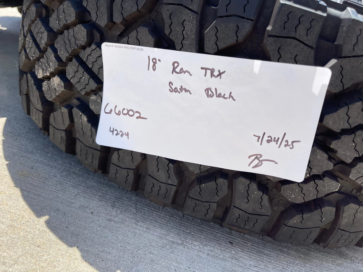 18" Dodge Ram 1500 TRX RHO Black OEM 66002 wheels rims DURATRAC 33" NEW