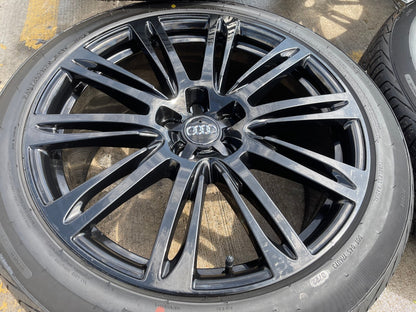 20" Audi A7 OEM wheels rims 58884 black tires NEW