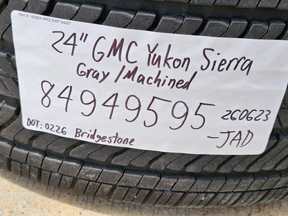 (1) 24" GMC Yukon Sierra DENALI OEM wheel rim tire 2022 2023 2024 2025 2026 2027