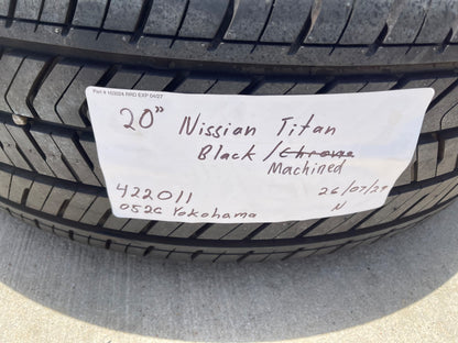 20" Nissan Titan PRO-4X Armada OEM wheels rims tires black 2025 2026 2027 NEW
