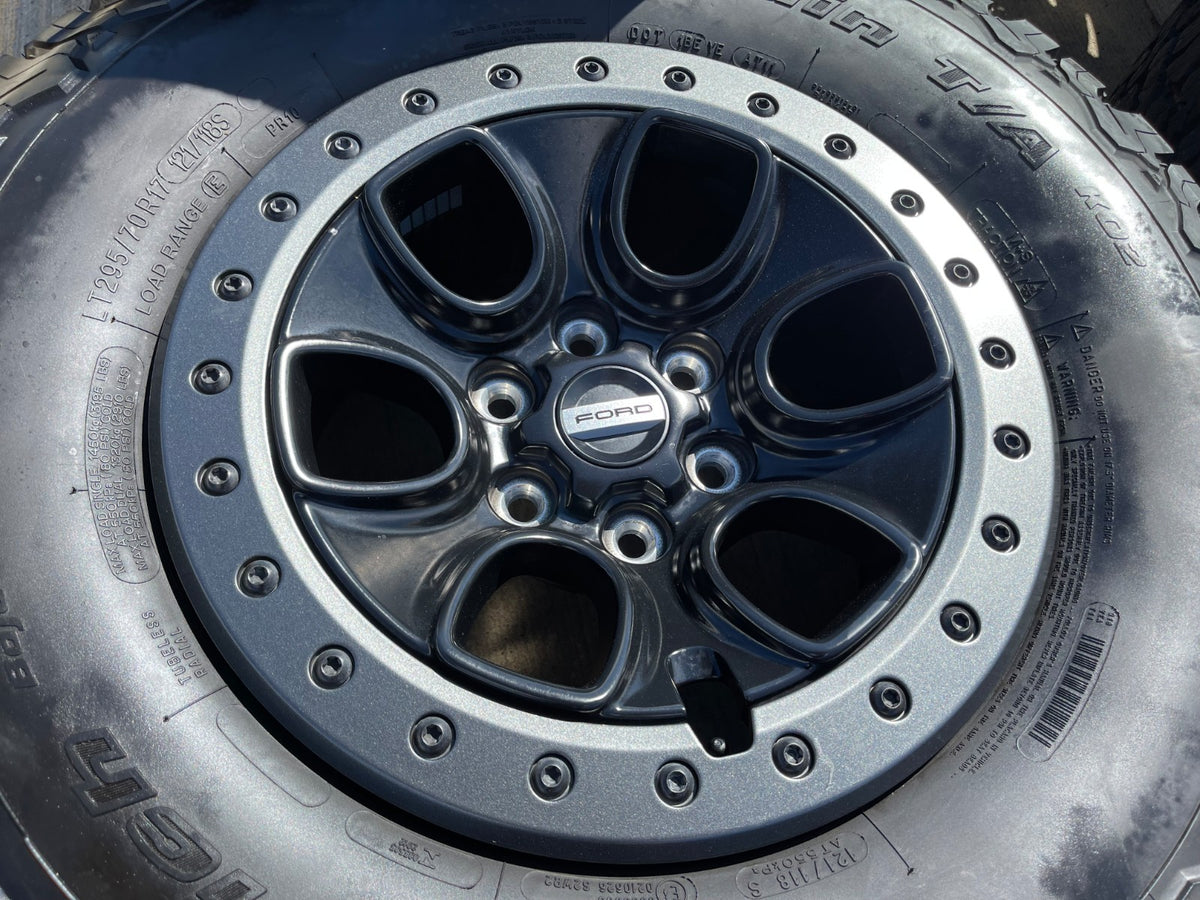 17" Ford F-150 Raptor OEM BEADLOCK rims wheels 10459 95210 SET BFG 33"
