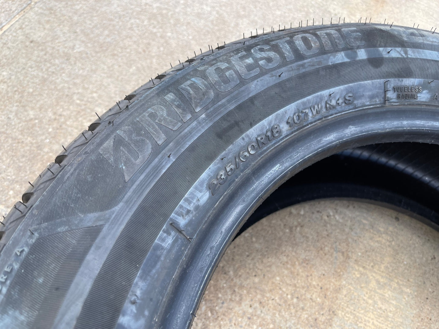 (1) 235/60/18 Bridgestone Alenza A/S Ultra tire single 107W M+S 235/60r18 NEW