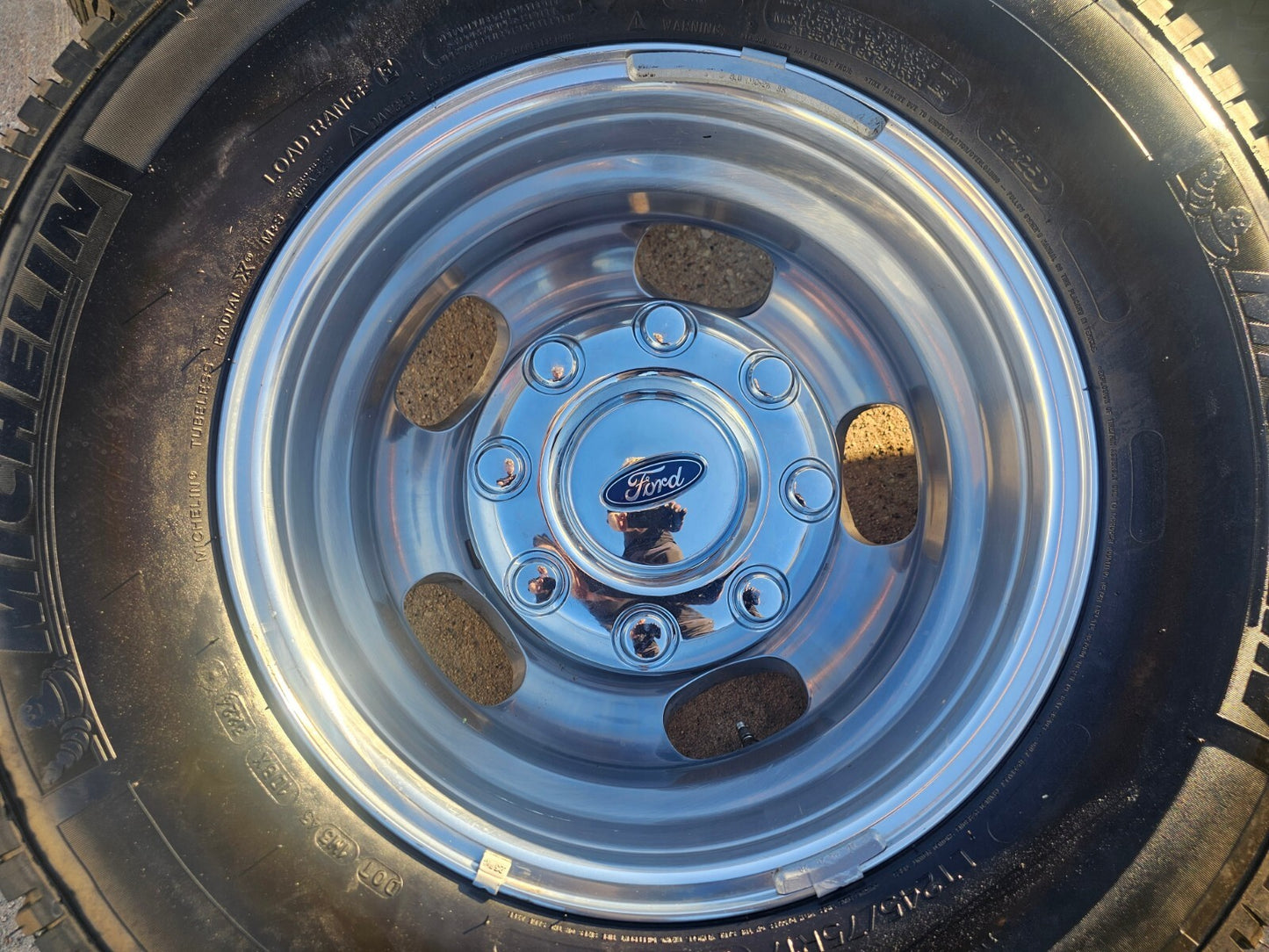 17" Ford F-350 Dually OEM 10477 10478 rims wheels MICHELIN 2023 2024 2025 2026