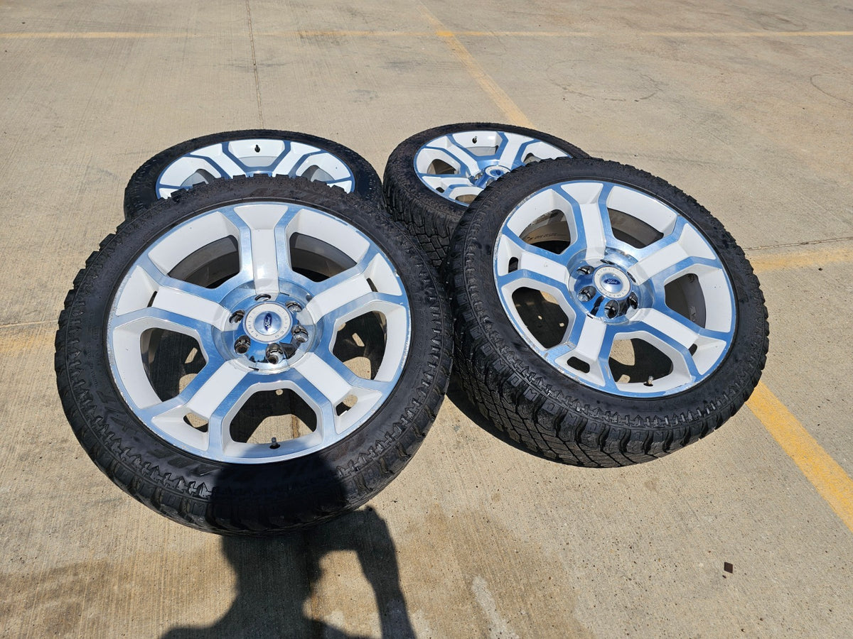 22" Ford F-150 LIMITED OEM 3750 white rims wheels Expedition SET