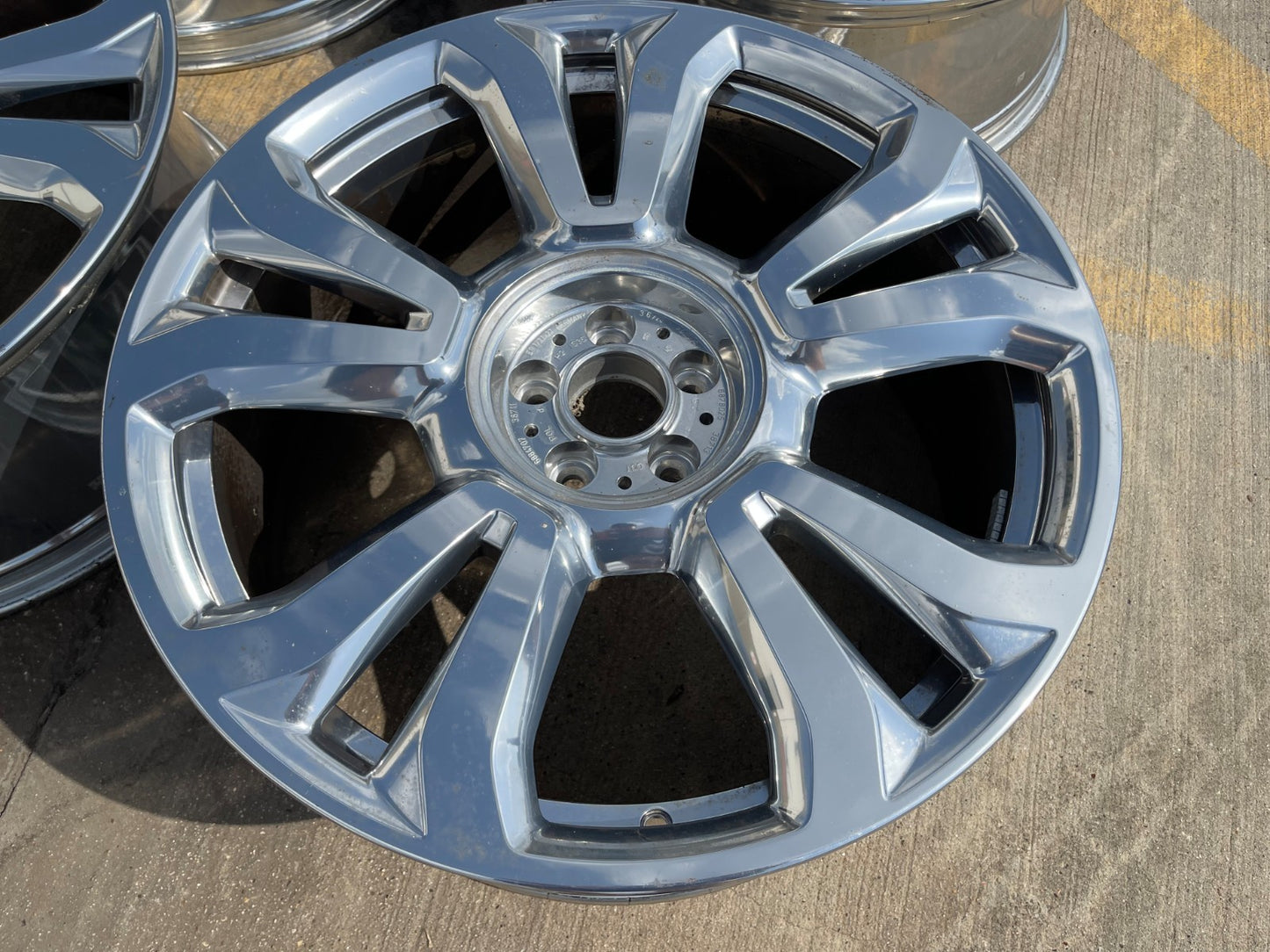 22" Rolls Royce Cullinan OEM POLISHED wheels rims 5x112 tires SET