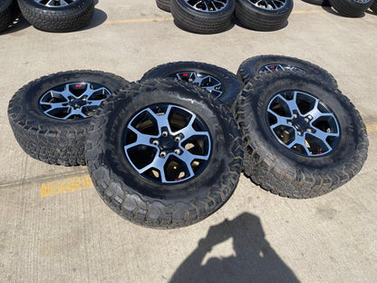 17" Jeep Wrangler Rubicon OEM 9218 Black wheels rims Gladiator BFG
