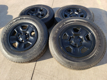 17" Jeep Wrangler SPORT OEM wheels rims tires 9240 9220 black NEW