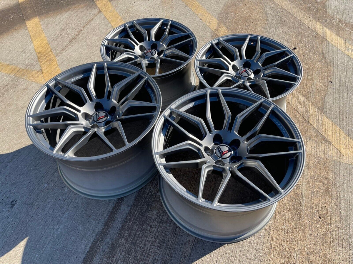 20" + 21" Chevy Corvette Z06 C8 OEM wheels rims 95580 95581 SET NEW
