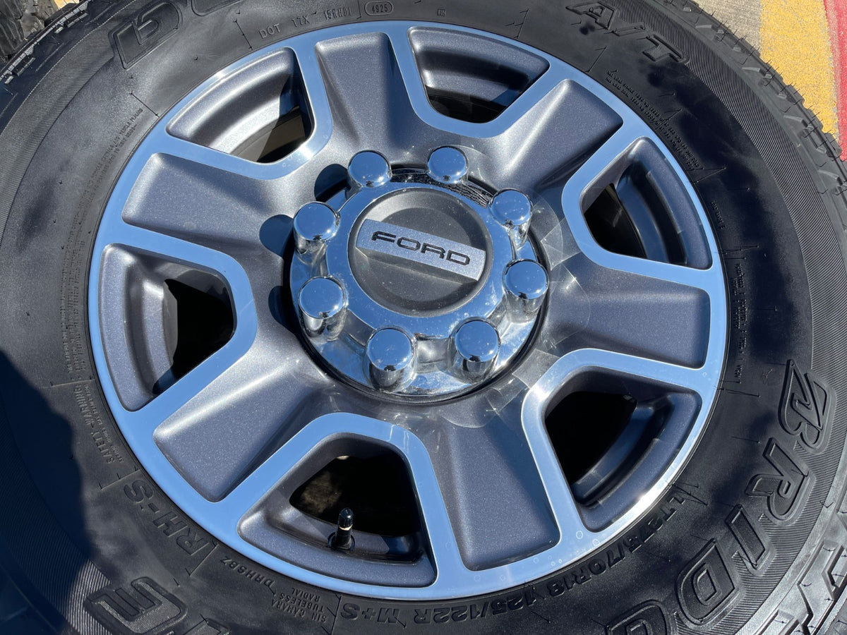 18" Ford F-250 F-350 Lariat FX-4 OEM wheels 10480 10298 BRIDGESTONE A/T SET NICE
