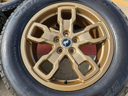 17" Ford Bronco Sport rims wheels HERITAGE 95019 10325 OEM factory BFG NEW