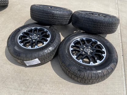 18" Toyota Tundra TRD OEM black wheels rims 75273 Sequoia SET MICHELIN