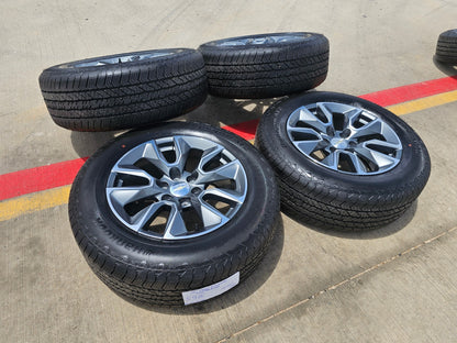 20" Chevy Silverado 1500 Tahoe OEM 5915 5916 wheels rims SET HANKOOK A/T2 NEW
