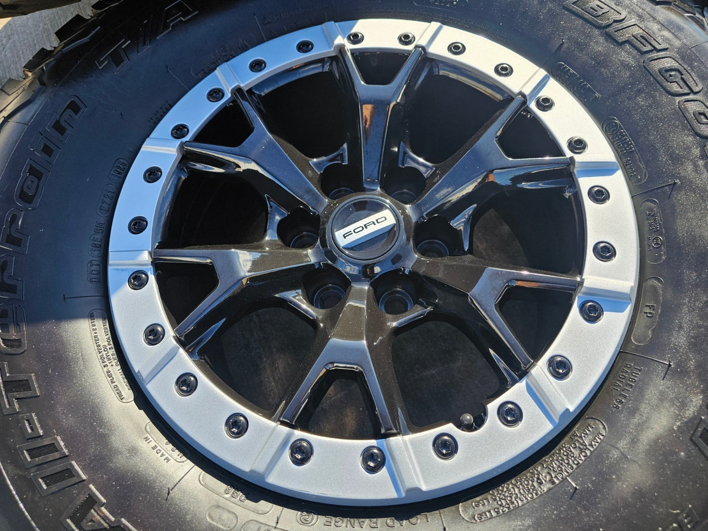 17" Ford F-150 Raptor R OEM Replica BEADLOCK 10460 rims wheels 35" tires BFG NEW