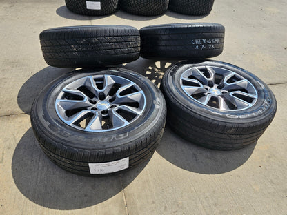 20" Chevy Silverado 1500 Tahoe OEM 5915 5916 wheels rims BRIDGESTONE SET