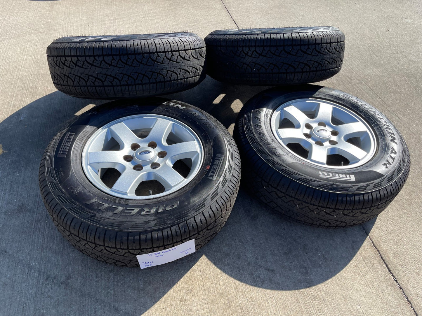 17" Ford F-150 Expedition OEM rims wheels 3661 tires NEW PIRELLI A/T