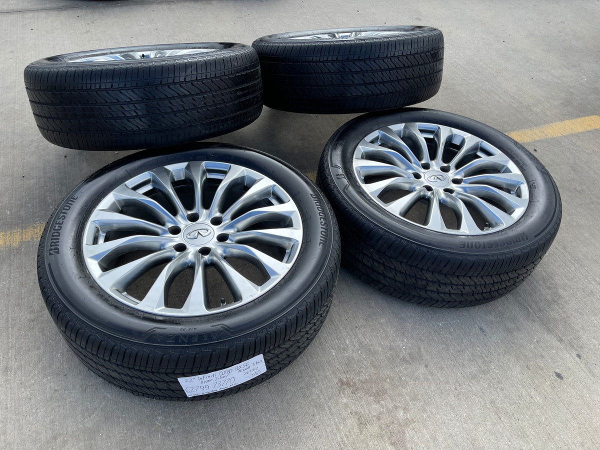 22" Infiniti QX80 QX56 Nissan Titan OEM 62799 73770 wheels rims tires SET