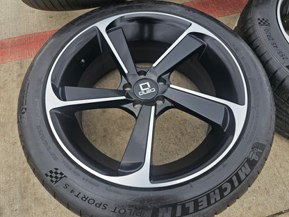 20x8.5 QUBO wheels rims Q3 Q5 A7 A8 NEW MICHELIN