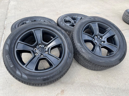 20" Dodge Ram 1500 OEM LIMITED Black 2676 2723 wheels rims PIRELLI SCORPION