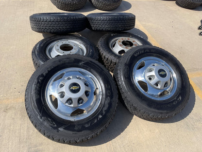 17" Chevy Silverado GMC Sierra 3500 Dually rims wheels SET OEM 5519 5520 8094