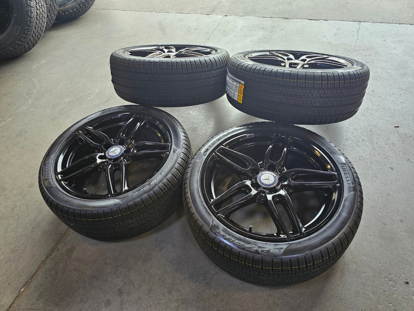 18" Mercedes CLA250 C E S Class OEM 85530 wheels rims tires NEW