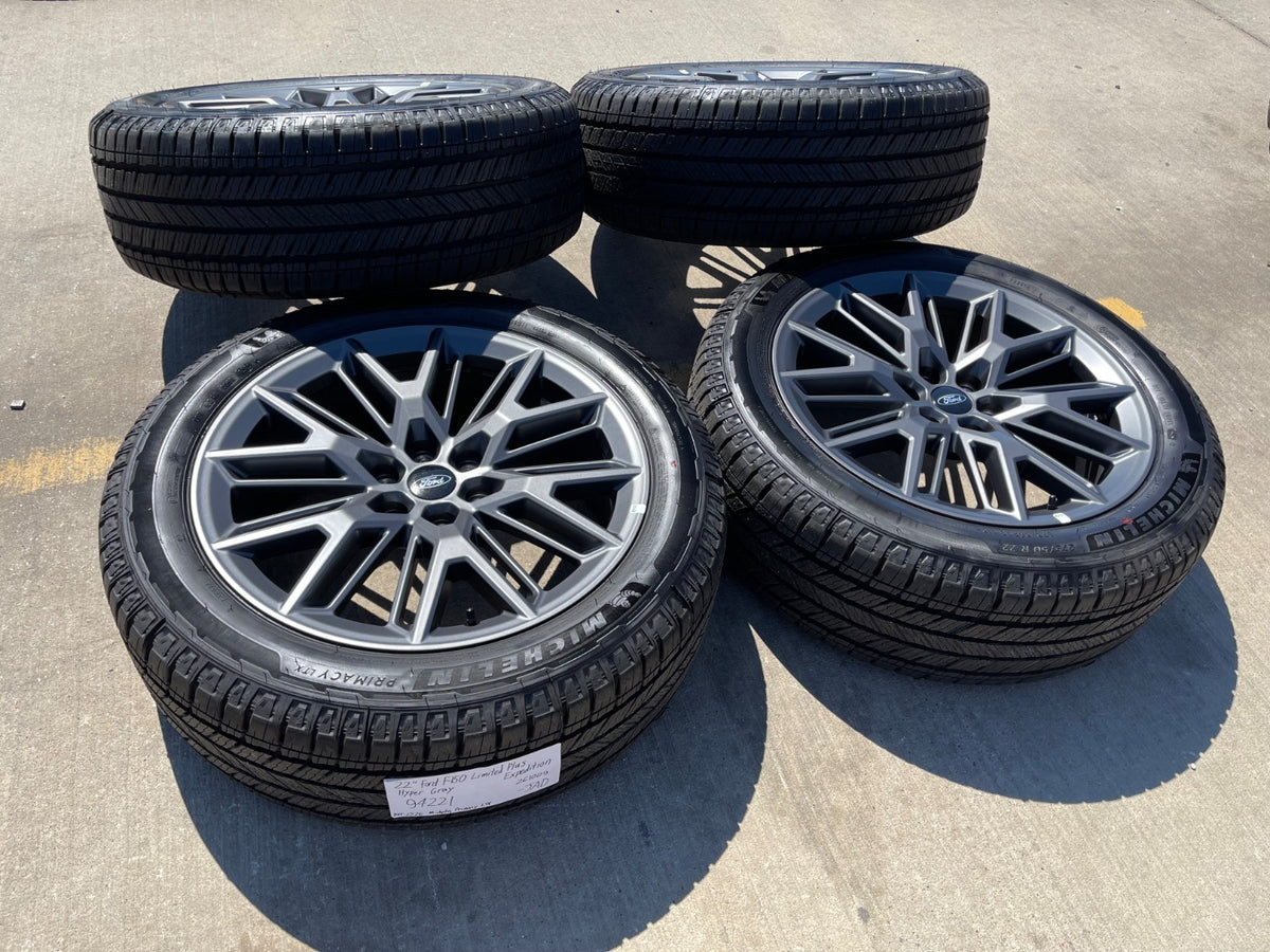 22" Ford F-150 LIMITED Plus OEM 94221 rims wheels Expedition 2026 2027 SET NEW