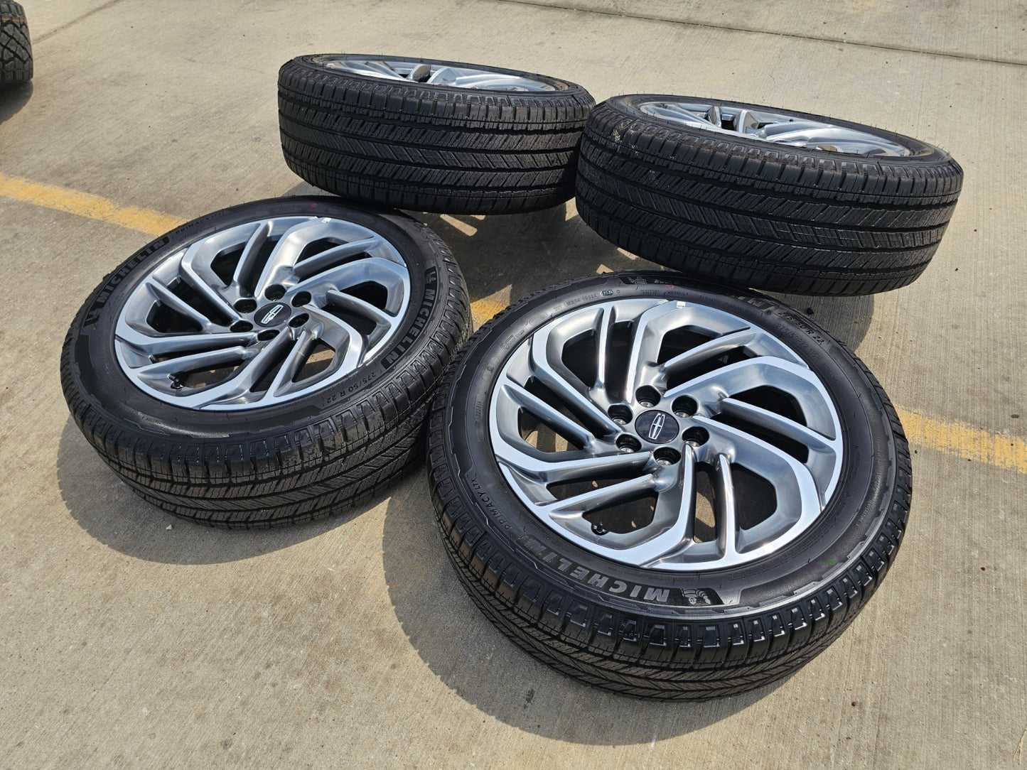 22" Lincoln Navigator OEM 94225 rims wheels BLACK LABEL 2025 2026 2027 SET NEW
