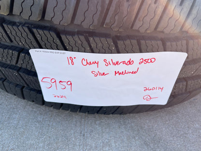 18" Chevy Silverado 2500 3500 OEM 5959 wheels rims MICHELIN DEFENDER LTX M/S2