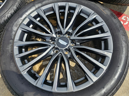 22" Cadillac Escalade V Platinum OEM 4883 95479 wheels rims V LOGO SET