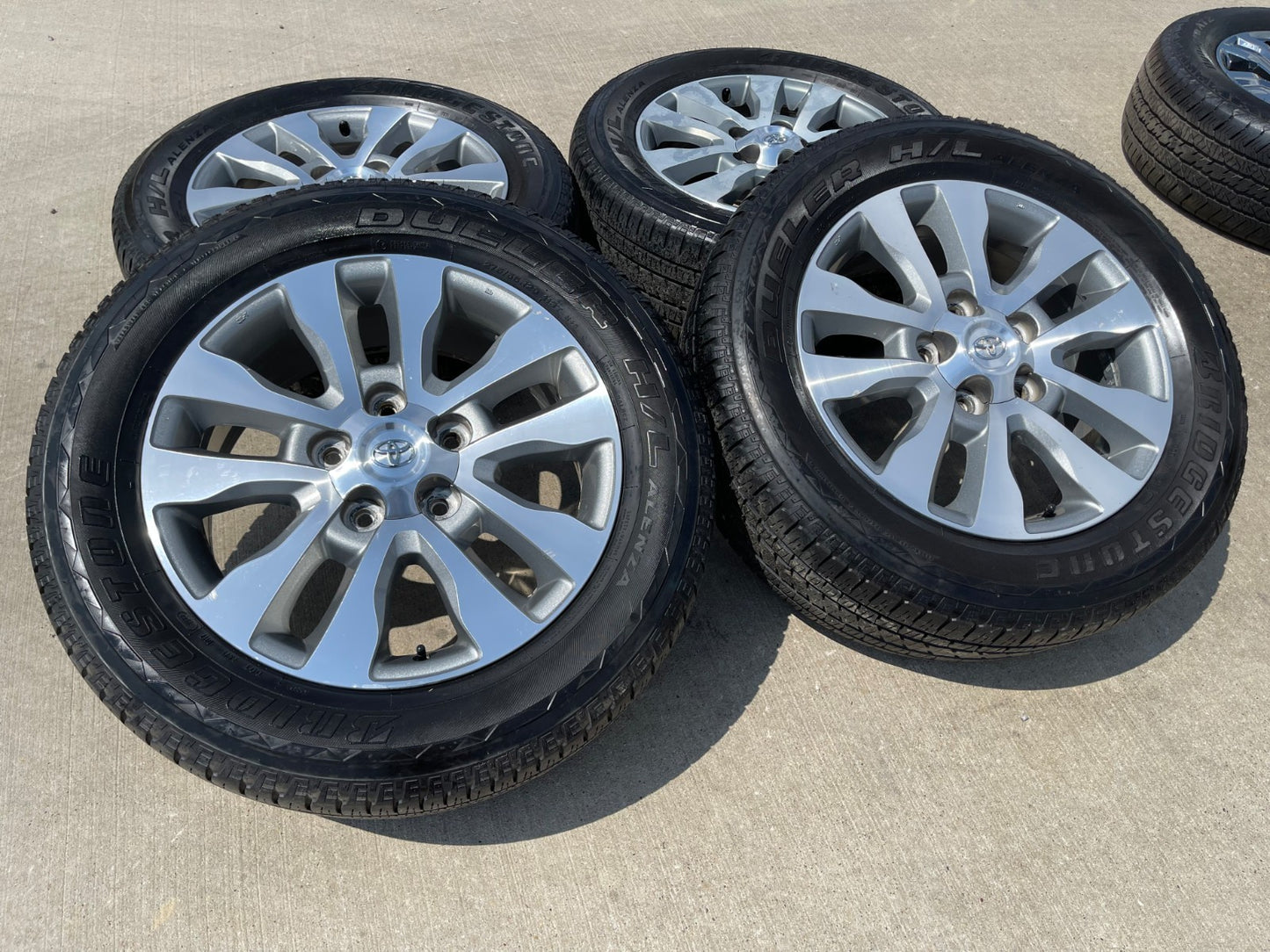 20" Toyota Tundra PLATINUM OEM 69533 SET wheels rims 5x150 tires BRIDGESTONE
