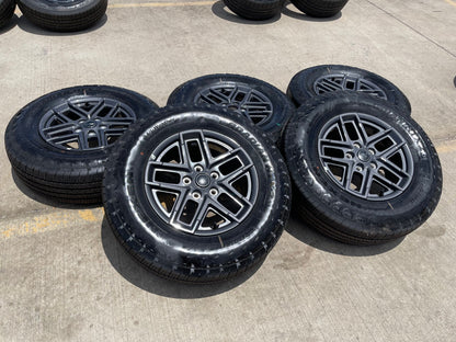 17" Jeep Wrangler Rubicon Sport OEM wheels rims 51649 Gladiator 2025 2026 NEW