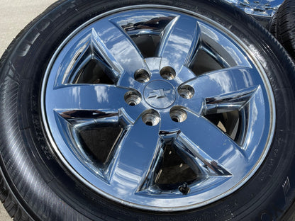 20" GMC Yukon Sierra Chevy Tahoe OEM 5420 CHROME SET wheels rims FITS 1999-2020
