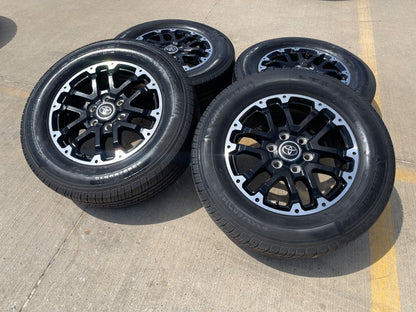 18" Toyota Tundra TRD OEM black wheels rims 75273 Sequoia SET MICHELIN