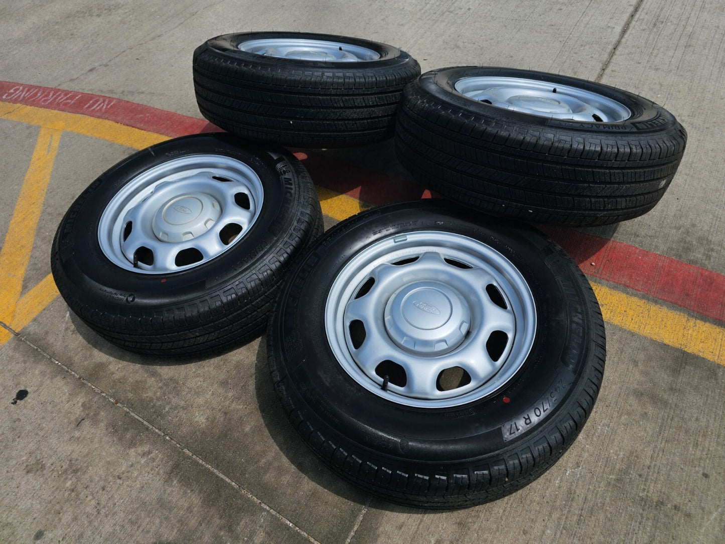 17" Ford F-150 OEM rims wheels 3857 tires steel 2022 2023 2024 2025 MICHELIN NEW