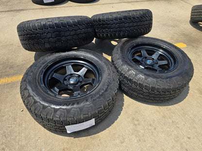 18x9 Fuel Shok D644 Chevy Silverado RAM Tacoma wheels rims 6x139 6x5.5 tires