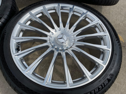 21" Mercedes S63 S550 S600 MAYBACH AMG OEM wheels rims MICHELIN 2024 2025 2026