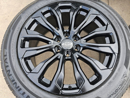 22" GMC Yukon Sierra DENALI OEM wheels rims 14025 97000 tires 2022 2023 2024 NEW