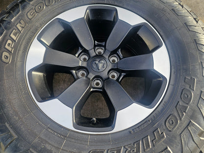18" Dodge Ram 1500 Rebel Black OEM 2671 wheels rims TOYO A/T3 35"