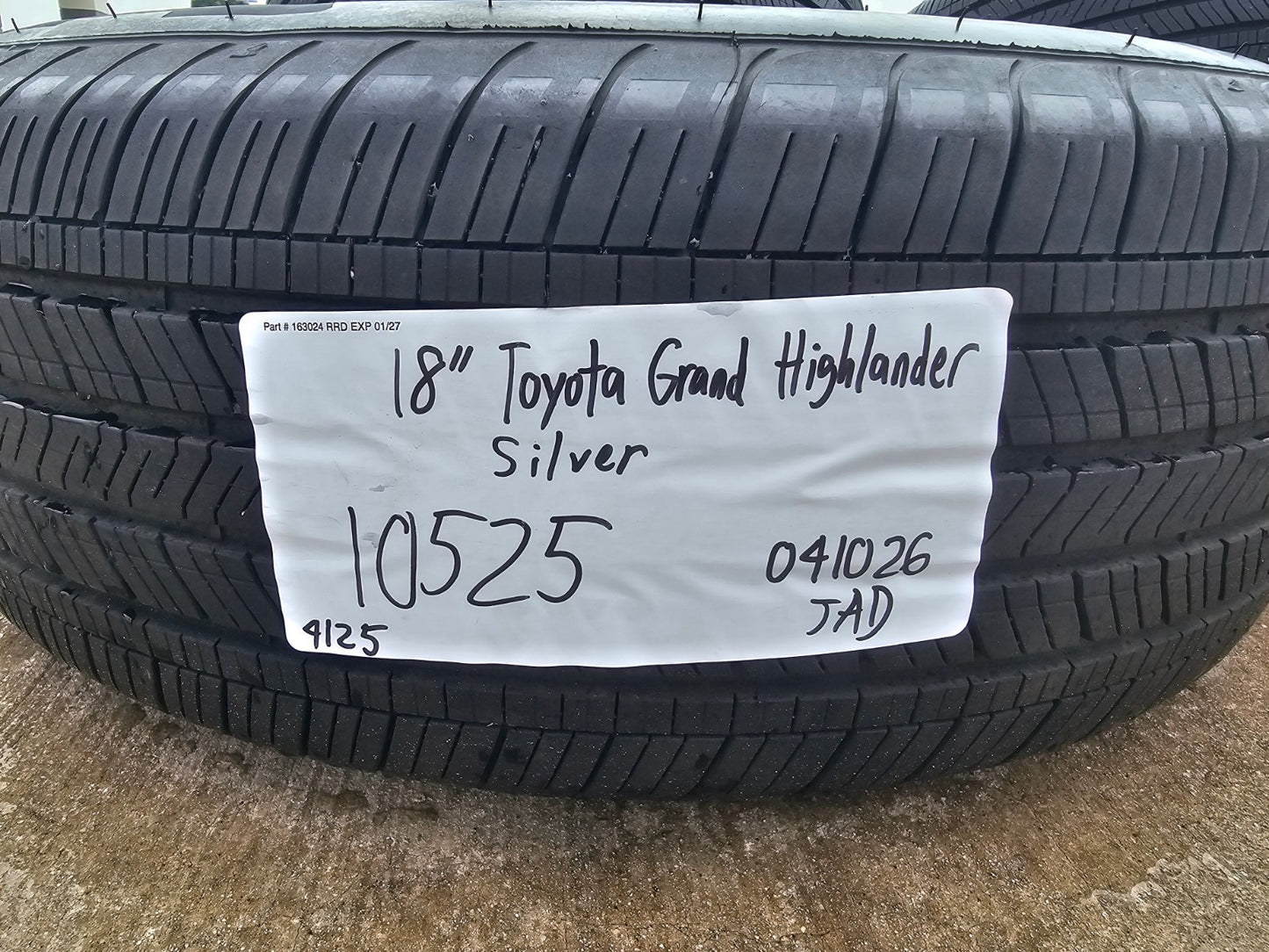 18" Toyota Grand Highlander OEM 10525 wheels rims tires Lexus TX350 GOODYEAR