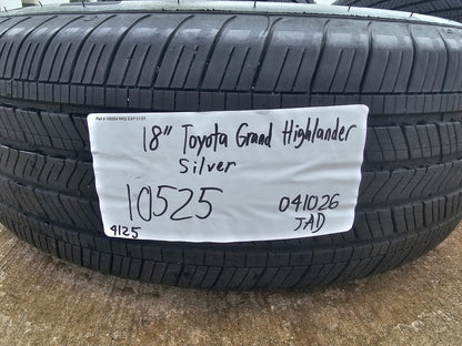 18" Toyota Grand Highlander OEM 10525 wheels rims tires Lexus TX350 GOODYEAR