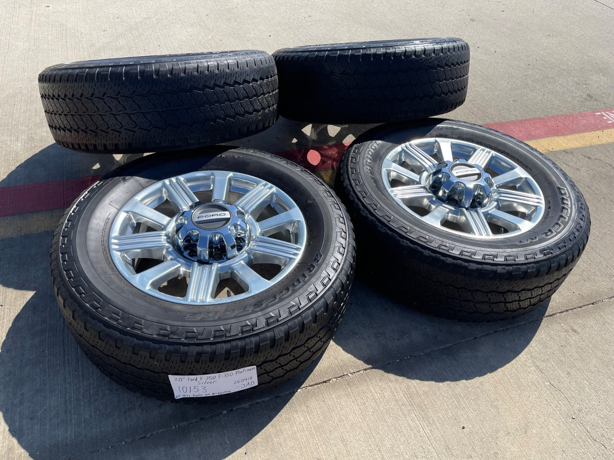20" Ford F-250 F-350 Platinum OEM 10153 rims wheels POLISHED LARIAT SET