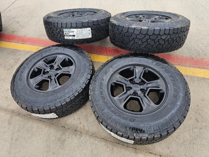 17" Jeep Grand Cherokee OEM wheels rims 9135 black TOYO tires A/T3 NEW