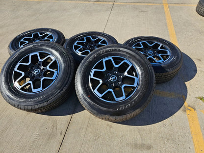 18" Ford Bronco wheels rims tires black 95213 Ranger tires 2023 2024 2025 NEW