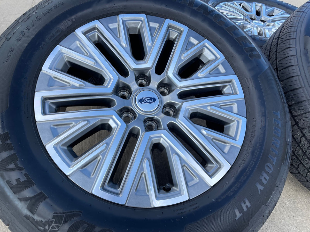 20" Ford F-150 LARIAT OEM rims wheels Expedition SET GOODYEAR 2027 NEW
