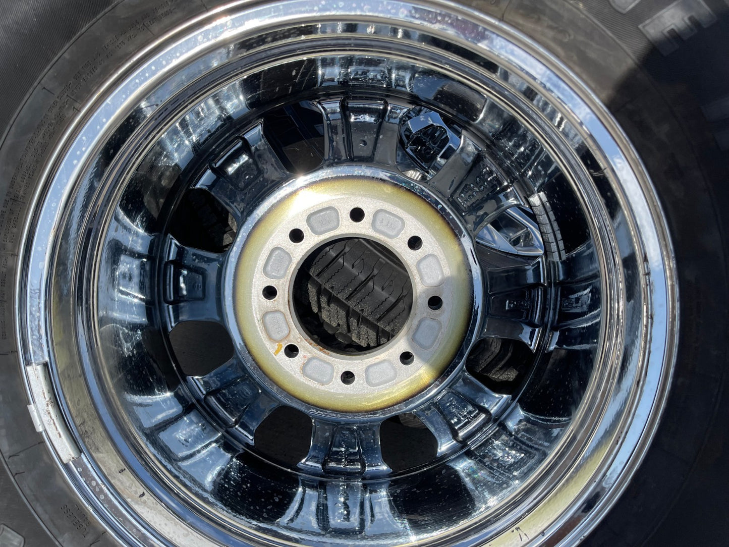 18" Ford F-250 F-350 LARIAT OEM CHROME rims wheels SET 10097 tires FIRESTONE